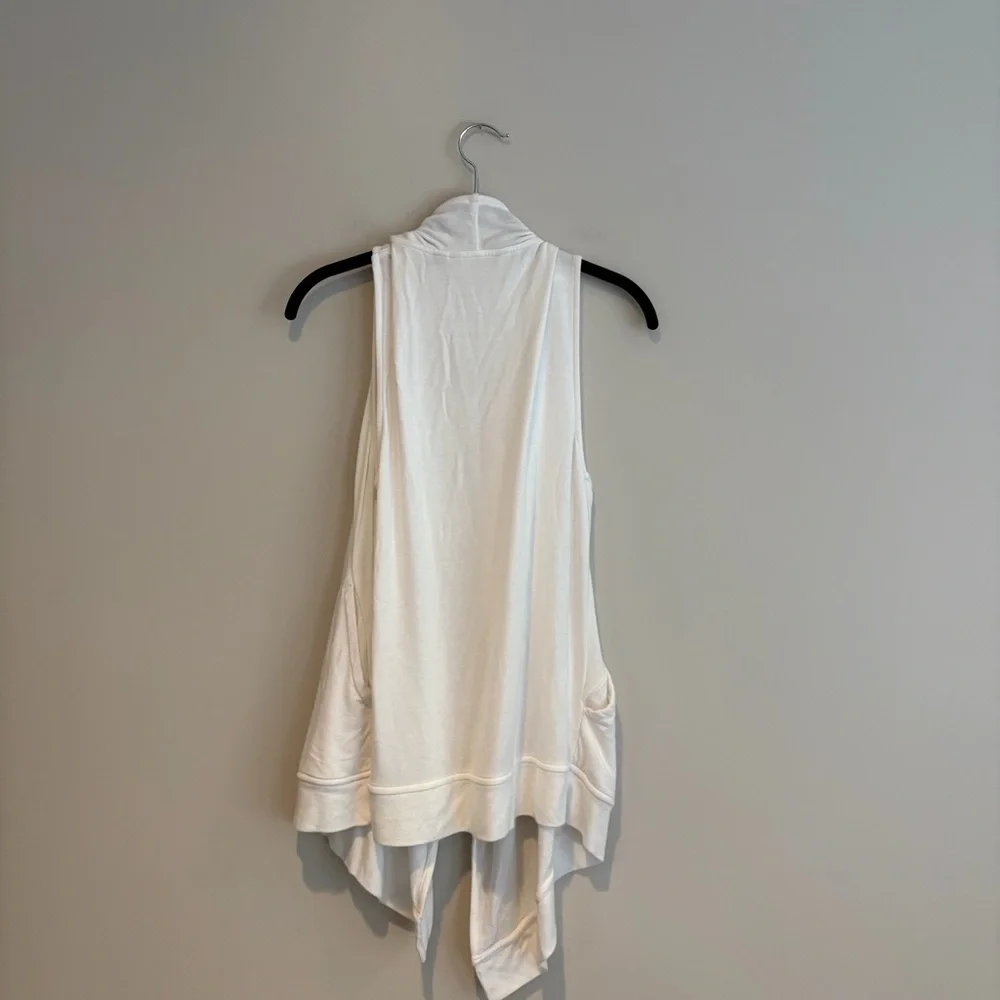 Athleta White Drape Vest - Picture 3 of 5